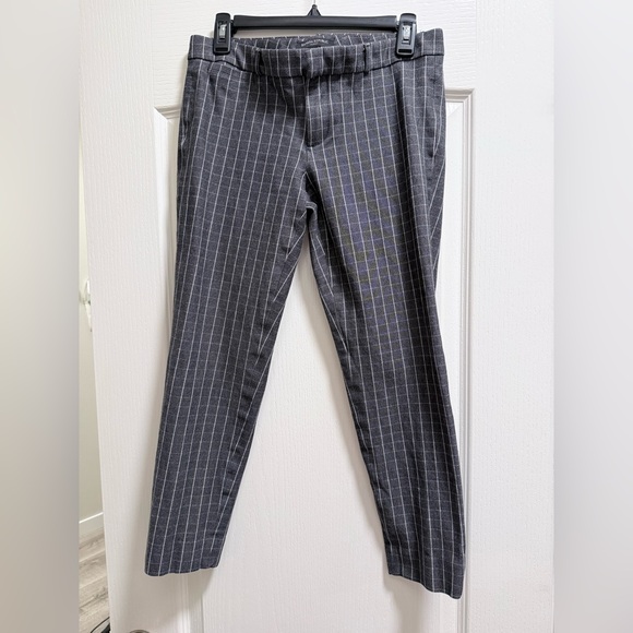 Banana Republic Pants - Banana Republic Women’s Charcoal Checked Pants Size 6